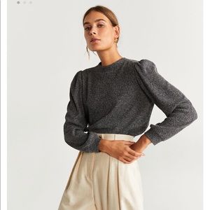 Mango, Puff sleeve sweater
